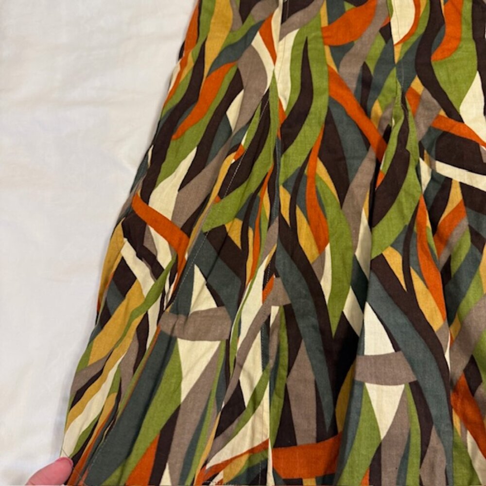 Cato Boho Indian Southwestern Tribal Layered Flare Ruffle Skirt Size 12 - Picture 9 of 9